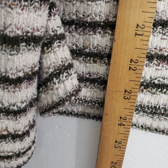 Reba Rose Women's XL Black and White Striped Button Front Cardigan Sweater - Picture 5 of 8